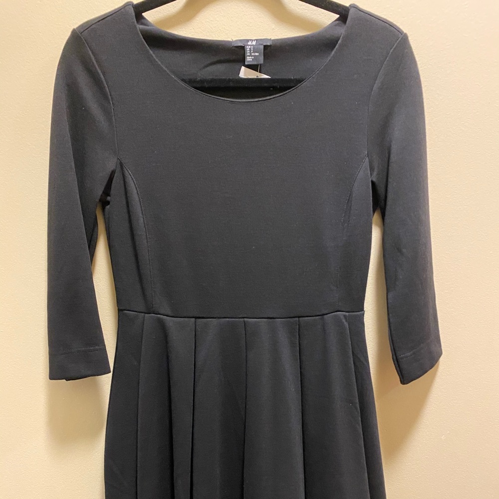 ✨NEW✨H&M BLACK LONG SLEEVE DRESS A LINE